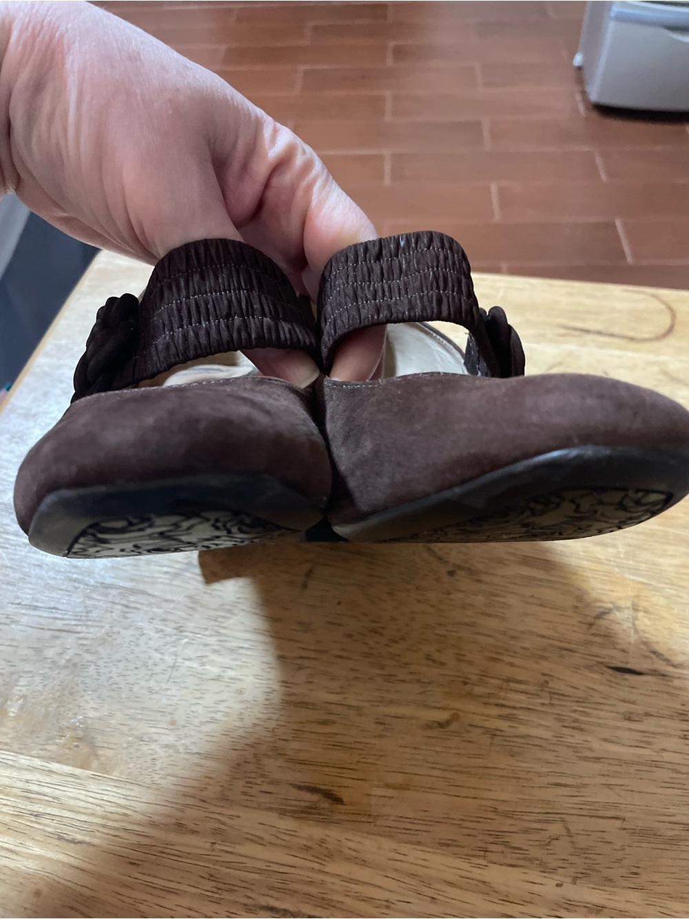 Nurture Madge dark brown suede leather Mary Jane pumps slip on block heel shoe 6 - Picture 9 of 16